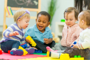 Toddlers Playing at Casa Feliz Child Care